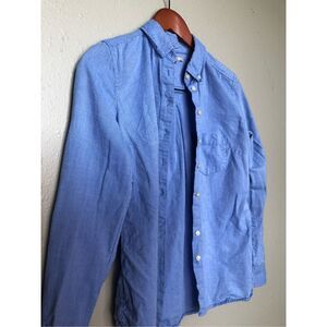 Gap Oxford Blue Botton Up Long Sleeve Shirt Size Extra Small